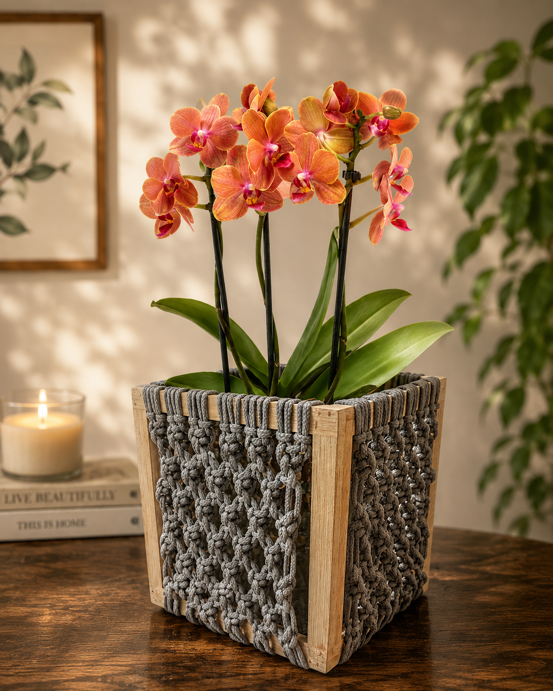 Handmade Flower Basket (Medium)